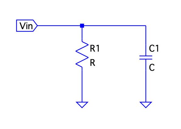 RC circuit connected in parallel