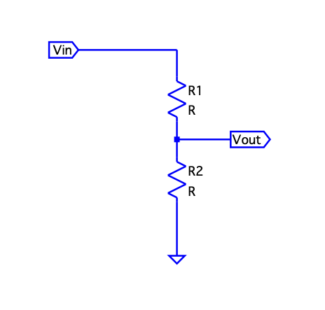 A potential divider circuit